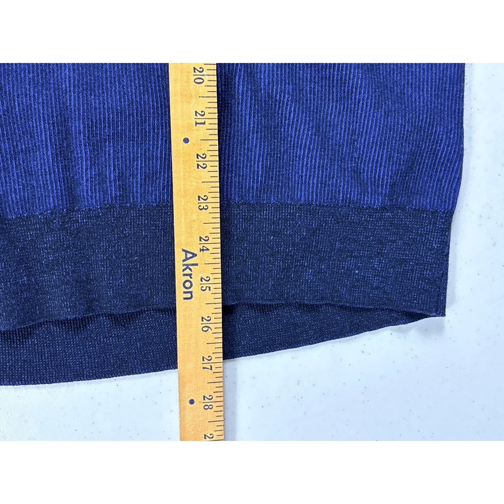 Banana Republic Sweater Mens M Blue 1/4 Zip Long Sleeve Supima Cotton NEW - Picture 7 of 7